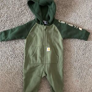 Carhartt Olive Green Hooded Footie